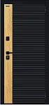 Дверь Браво Эво/SBlack Black Shell-Wotan Oak/White Silk DIS007556 фото